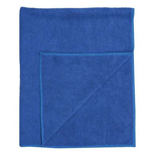  Тряпка для мытья пола, плотная микрофибра, 70х80 см, синяя, 220 г/м2, любаша "плюс", 606309 | Тряпки для пола