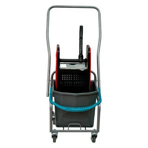  Тележка уборочная eco-force, 1 съемное ведро 25 л, отжим, металлический каркас, бесшумные колеса, 21ef/1 | Тележки уборочные