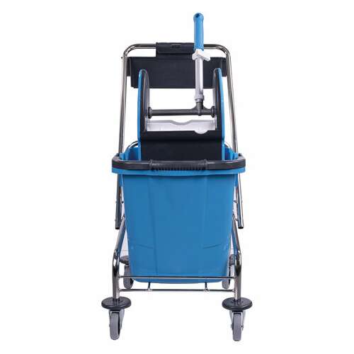  Тележка уборочная, 1 съемное ведро 25 л, механический отжим, корзина, brabix, турция, 607902 | Тележки уборочные