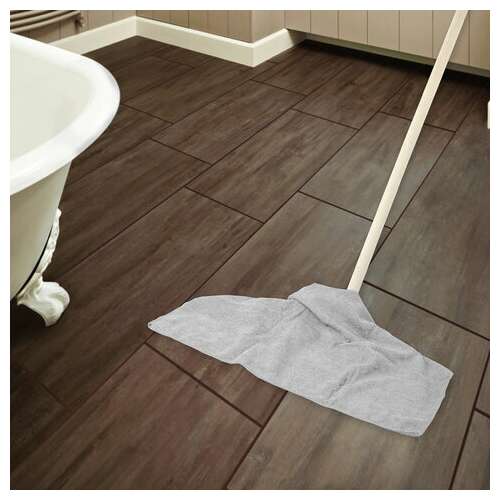 Тряпка для мытья пола из микрофибры 70х80 см "overlock grey colour", серая, 220 г/м2, laima home, 608223  Тряпка для мытья пола из микрофибры 70х80 см "overlock grey colour", серая, 220 г/м2, laima home, 608223 | Тряпки для пола