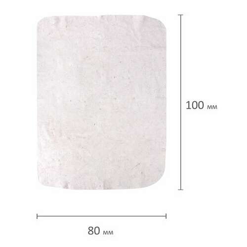  Тряпки для мытья пола хпп, 80х100 см, комплект 20 шт., 190 г/м2, 80% хлопок, 20% полиэфир, бюджет laima, кв, 600842 | Тряпки для пола