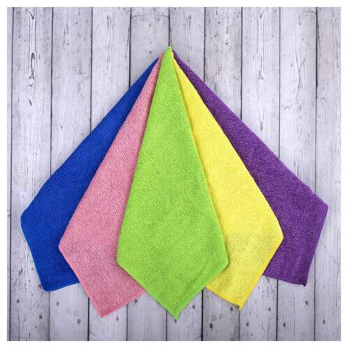  Салфетки из микрофибры 30х30 см multi colour, big pack, комплект 10 шт., 180 г/м2, laima home, 607794 | Салфетки хозяйственные