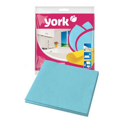  Салфетки вискозные универсальные, 35х35 см, комплект 5 шт., 85 г/м2, york, 20020 | Салфетки хозяйственные