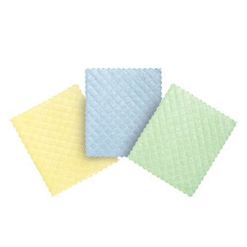  Салфетки из микрофибры губчатые 17х20 см, комплект 3 шт., 3 слоя, ассорти, 440 г/м2, laima, 606657 | Салфетки хозяйственные