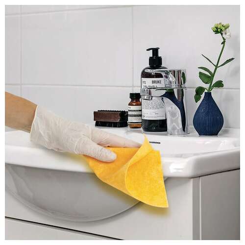  Салфетки вискозные универсальные maxi, 23х25 см, в рулоне 20 шт., 120 г/м2, оранжевые, laima, к4138, 605485 | Салфетки хозяйственные