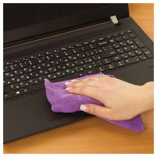  Салфетки из микрофибры универсальные 30х30 см, комплект 3 шт., ассорти, 180 г/м2, любаша эконом, 606306 | Салфетки хозяйственные