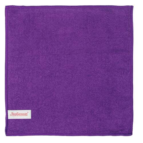  Салфетки из микрофибры универсальные 25х25 см, комплект 12 шт., ассорти, 180 г/м2, любаша, 603938 | Салфетки хозяйственные