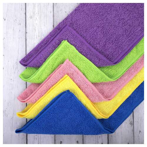  Салфетки из микрофибры 30х30 см multi colour, big pack, комплект 10 шт., 180 г/м2, laima home, 607794 | Салфетки хозяйственные