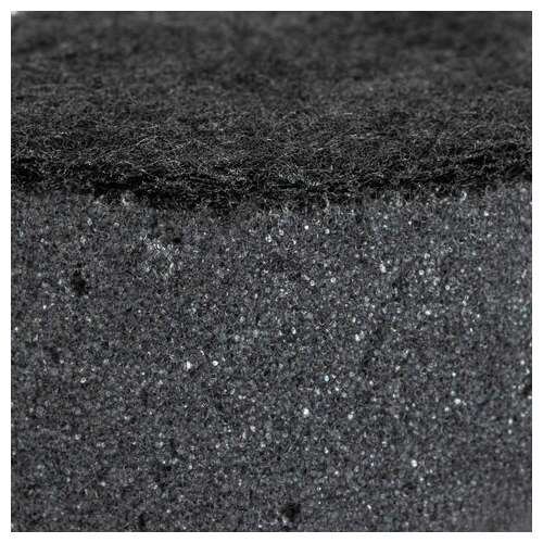  Губки для посуды oval black 95х65х35 мм комплект 6 шт., крупнопористый поролон/абразив laima, 608649 | Губки хозяйственные