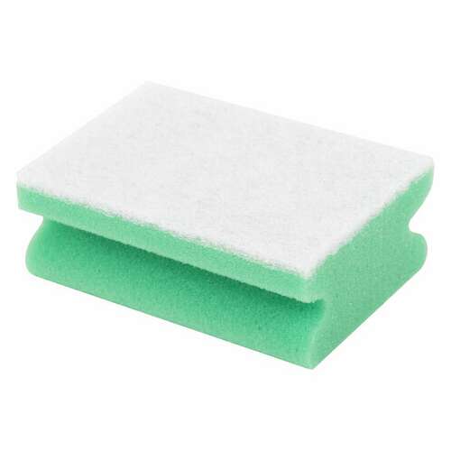  Губка бытовая mega, 48х120х86 мм, поролон/абразив, профильная, кафель/уборка/посуда, laima, к1013, 601556 | Губки хозяйственные