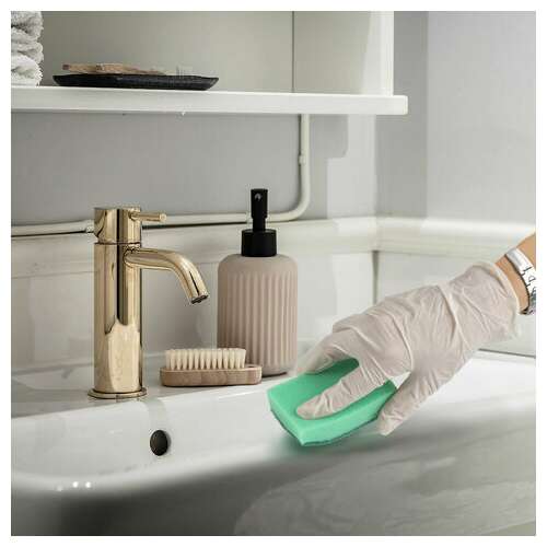  Губки бытовые maxi, 27х96х64 мм, комплект 5 шт., поролон/абразив, для посуды/уборки, laima, к0013, 601554 | Губки хозяйственные