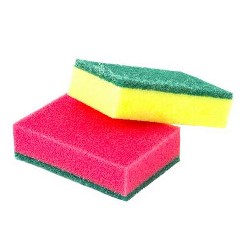  Губки бытовые maxi, 27х96х64 мм, комплект 5 шт., поролон/абразив, для посуды/уборки, laima, к0013, 601554 | Губки хозяйственные