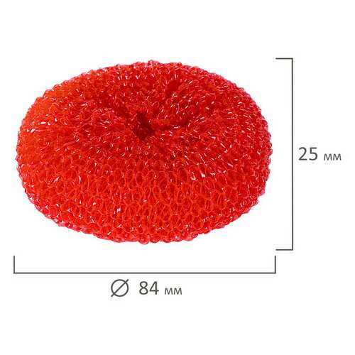  Губки (мочалки) пластиковые, сетчатые, 3х7 г, комплект 3 шт., для посуды, гриля, плиты, laima, 603107 | Губки хозяйственные