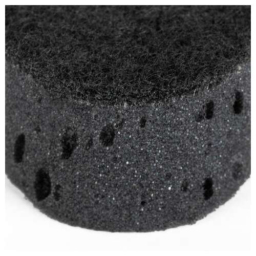  Губки для посуды oval black 95х65х35 мм комплект 6 шт., крупнопористый поролон/абразив laima, 608649 | Губки хозяйственные