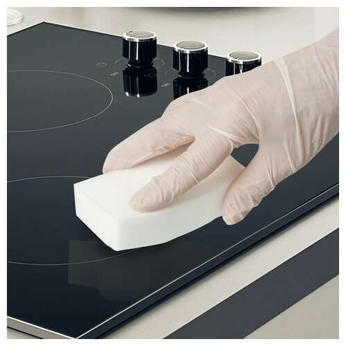  Губка-ластик меламиновая для удаления пятен, для чистки кухни, уборки, обуви, 10,5х6х2,5 см, комплект 2 шт., колорбокс, brauberg, 606892 | Губки хозяйственные