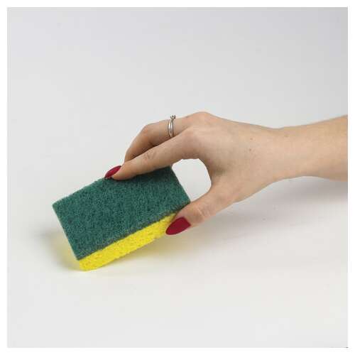  Губки бытовые, 20х95х65 мм, комплект 2 шт., целлюлозные (губчатые) с абразивом, laima, к1106, 605487 | Губки хозяйственные