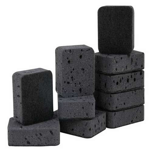  Губки для посуды big black 95х70х35 мм комплект 10 шт., крупнопористый поролон/абразив laima, 608650 | Губки хозяйственные