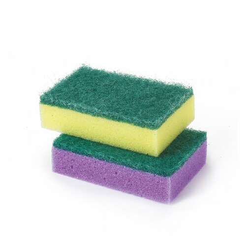 Губки бытовые maxi, 27х96х64 мм, комплект 10 шт., поролон/абразив, для посуды/уборки, laima, к0003, 601552 | Губки хозяйственные