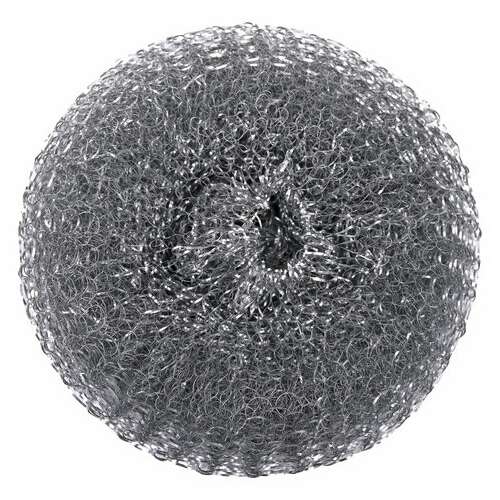  Губка (мочалка) металлическая, сетчатая, 60 г, большая, для посуды, гриля, плиты, laima, 603105 | Губки хозяйственные