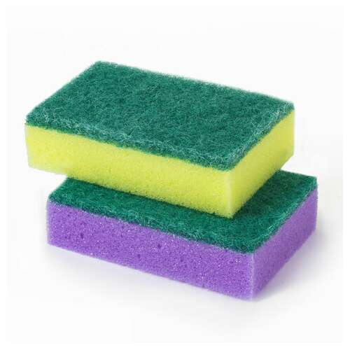  Губки бытовые standart, 26х80х53 мм, комплект 10 шт., поролон/абразив для посуды/уборки, laima, к002, 601551 | Губки хозяйственные