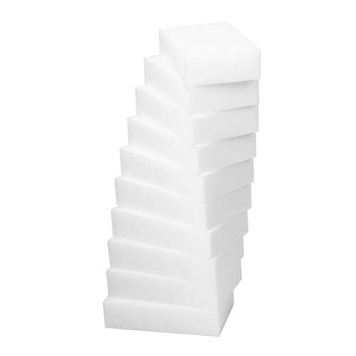  Губка-ластик меламиновая для удаления пятен, для чистки кухни, уборки, обуви, 10,5х6х2,5 см, комплект 10 шт., колорбокс, laima, 606894 | Губки хозяйственные