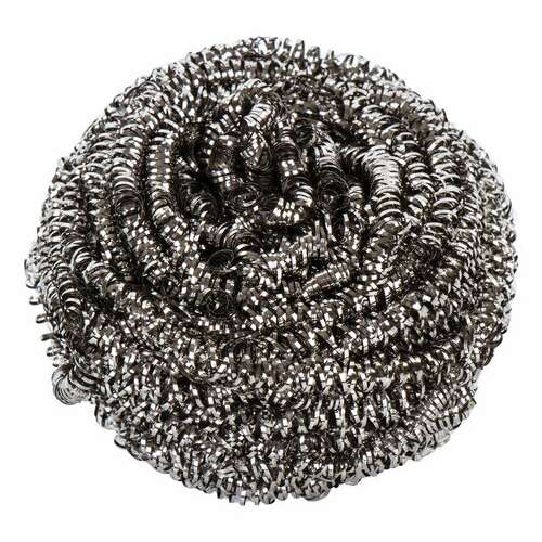  Губки (мочалки) металлические, спиральные, 12х15 г, комплект 12 шт., для посуды, гриля, плиты, laima, 606658 | Губки хозяйственные