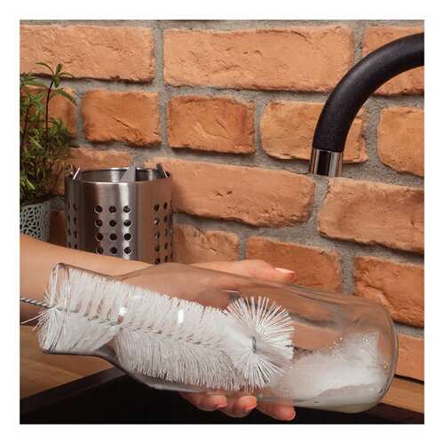  Ершик для мытья бутылок, ширина 6 см, длина с рукояткой 38,5 см, пластиковый, york, 41030 | Щетки для мытья посуды