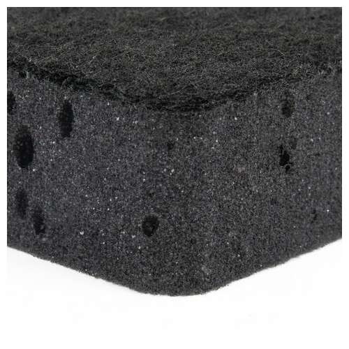  Губки для посуды big black 95х70х35 мм комплект 10 шт., крупнопористый поролон/абразив laima, 608650 | Губки хозяйственные