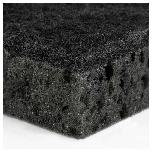  Губки для посуды square black 98х66х30 мм, комплект 10 шт., крупнопористый поролон/абразив laima, 608648 | Губки хозяйственные