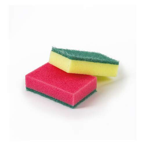  Губки бытовые maxi, 27х96х64 мм, комплект 10 шт., поролон/абразив, для посуды/уборки, laima, к0003, 601552 | Губки хозяйственные