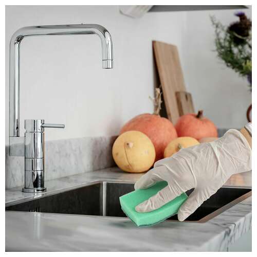  Губки бытовые standart, 26х80х53 мм, комплект 5 шт., поролон/абразив для посуды/уборки, laima, к0014, 601555 | Губки хозяйственные