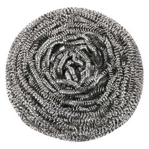  Губка (мочалка) металлическая, спиральная, 50 г, большая, для посуды, гриля, плиты, laima, 603101 | Губки хозяйственные