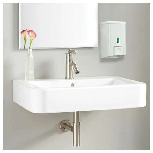  Дозатор для жидкого мыла и антисептика prima nova, наливной, белый, 0,5 л, sd01 | Дозаторы для жидкого мыла