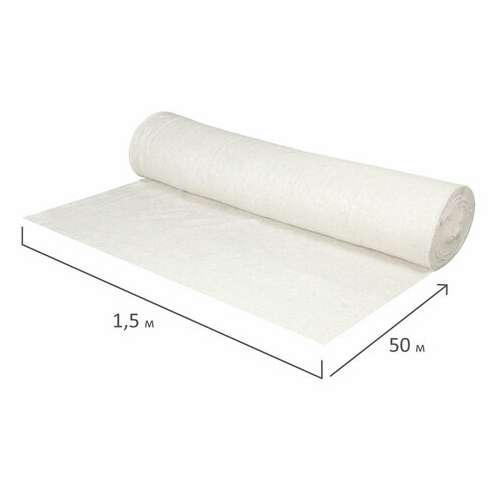  Полотно хпп холстопрошивное плотное светлое, 1,5х50 м, 210(±10) г/м2, шаг 2,5 мм, laima премиум, 605543 | Технические ткани в рулоне