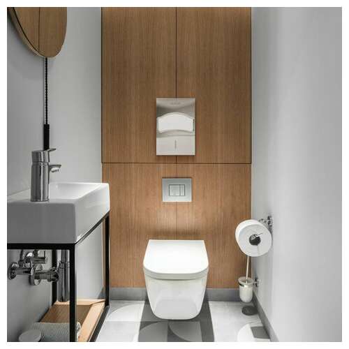  Диспенсер для покрытий на унитаз laima professional inox, 1/4 сложения, нержавеющая сталь, матовый, 605704 | Диспенсеры для одноразовых покрытий на унитаз