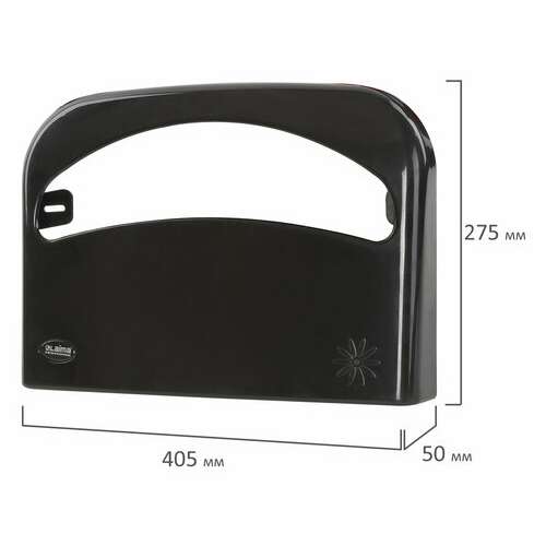 Диспенсер для покрытий на унитаз laima professional original (v1), 1/2 сложения, черный, 605786  Диспенсер для покрытий на унитаз laima professional original (v1), 1/2 сложения, черный, 605786 | Диспенсеры для одноразовых покрытий на унитаз