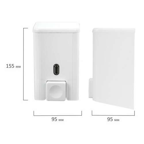  Дозатор для жидкого мыла и антисептика prima nova, наливной, белый, 0,5 л, sd01 | Дозаторы для жидкого мыла