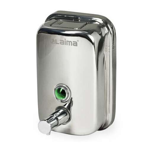  Дозатор для жидкого мыла laima basic, 0,5 л., нержавеющая сталь, зеркальный, 601795 | Дозаторы для жидкого мыла