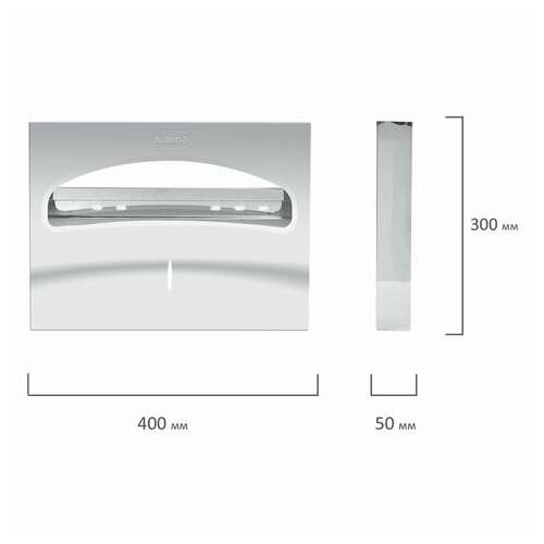  Диспенсер для покрытий на унитаз laima professional inox, (v1) 1/2, нержавеющая сталь, зеркальный, 605703 | Диспенсеры для одноразовых покрытий на унитаз
