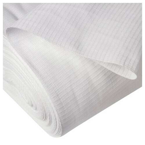  Полотно вафельное, узбекистан, отбеленное, рулон 0,45х50 м, плотность 200 (±5) г/м2, в пакете, laima, 607528 | Технические ткани в рулоне