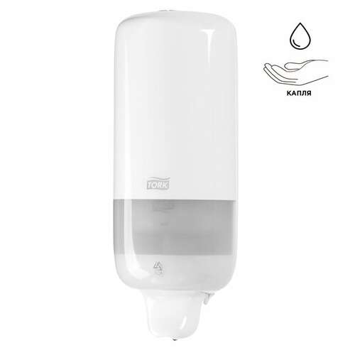  Дозатор для жидкого мыла tork (система s1) elevation, 1 л, белый, 560000 | Дозаторы для жидкого мыла