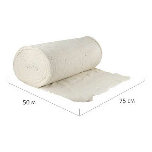  Полотно хпп холстопрошивное плотное светлое 0,75х50 м, 170(±10) г/м2, шаг 2,5 мм, laima стандарт, 605542 | Технические ткани в рулоне