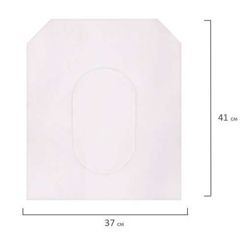  Покрытия на унитаз laima (система v1), advanced, 1/2 сложения, комплект 200 шт., 37х41 см, 128812 | Покрытия на унитаз одноразовые