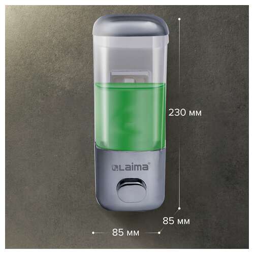  Дозатор для жидкого мыла laima, наливной, 0,5 л, хром, abs-пластик, 601793 | Дозаторы для жидкого мыла