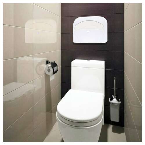  Диспенсер для покрытий на унитаз laima professional lsa (система v1) 1/2 сложения, белый, abs-пластик, 607993, 3460-0 | Диспенсеры для одноразовых покрытий на унитаз