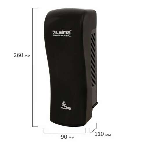  Дозатор для жидкого мыла laima professional original, наливной, 0,8 л, черный, abs-пластик, 605775 | Дозаторы для жидкого мыла