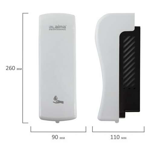  Дозатор для жидкого мыла laima professional original, наливной, 0,8 л, белый, abs-пластик, 605774 | Дозаторы для жидкого мыла