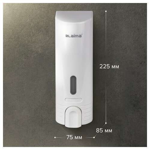  Дозатор для жидкого мыла laima, наливной, 0,38 л, белый, abs-пластик, 603923 | Дозаторы для жидкого мыла