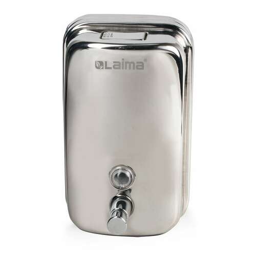  Дозатор для жидкого мыла laima basic, 1 л, нержавеющая сталь, зеркальный, 601796 | Дозаторы для жидкого мыла