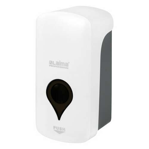  Дозатор для мыла-пены ultra laima professional, наливной, 1 л, белый, abs-пластик, 606832 | Дозаторы для жидкого мыла